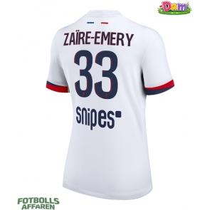 Paris Saint-Germain Warren Zaire-Emery #33 Bortatröja Kvinnor 2025-26 Kortärmad